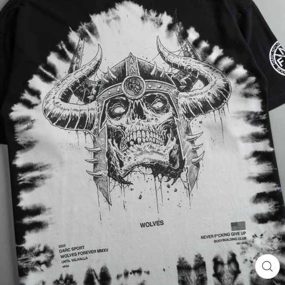 DARC SPORT UNTIL VALHALLA PT.2 “BERSERK” BLACK SHATTER SHIRT-MEDIUM - Picture 5 of 6